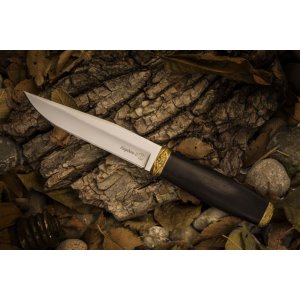 Нож Кордон-2 (полированный эластрон/латунь)