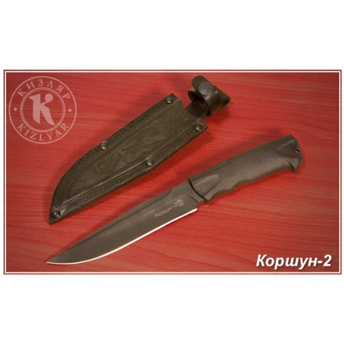 Нож Коршун-2 (эластрон) кожаный чехол