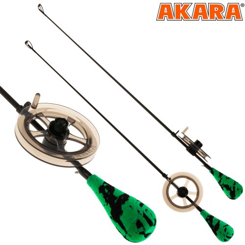 Удочка зимняя Akara Leader Elit L блеснилка с тюльпаном Gr-Gn