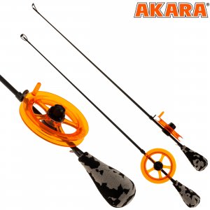 Удочка зимняя Akara Leader Elit L блеснилка с тюльпаном Or-GR