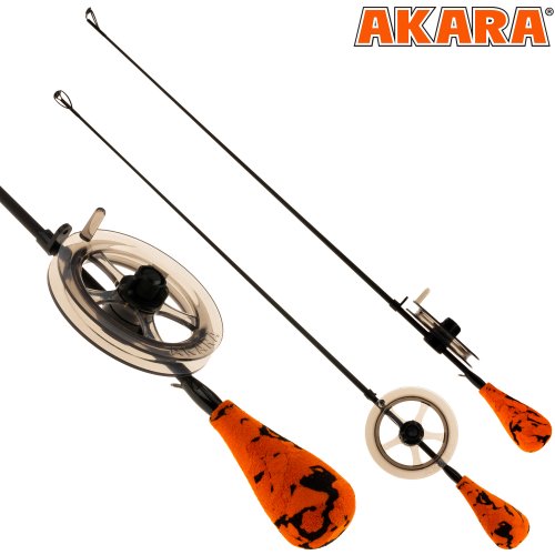 Удочка зимняя Akara Leader Elit M блеснилка с тюльпаном Gr-Or