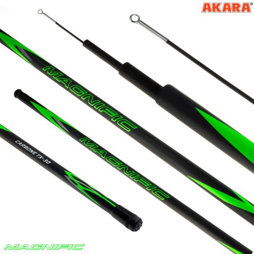 Удилище телескопическое угольное д/с Akara Magnific TX-30 (20-50) без колец