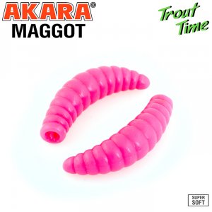Силиконовая приманка Akara Trout Time MAGGOT 1,6 Cheese (10 шт)