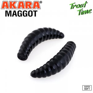 Силиконовая приманка Akara Trout Time MAGGOT 1,6 Tu-Frutti (10 шт)