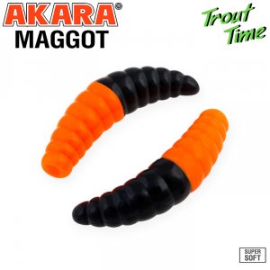 Силиконовая приманка Akara Trout Time MAGGOT 1,6 Cheese (10 шт)