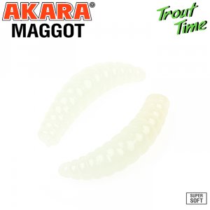 Силиконовая приманка Akara Trout Time MAGGOT 1,3 Shrimp (12 шт)