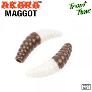Силиконовая приманка Akara Trout Time MAGGOT 1,6 Garlic (10 шт)