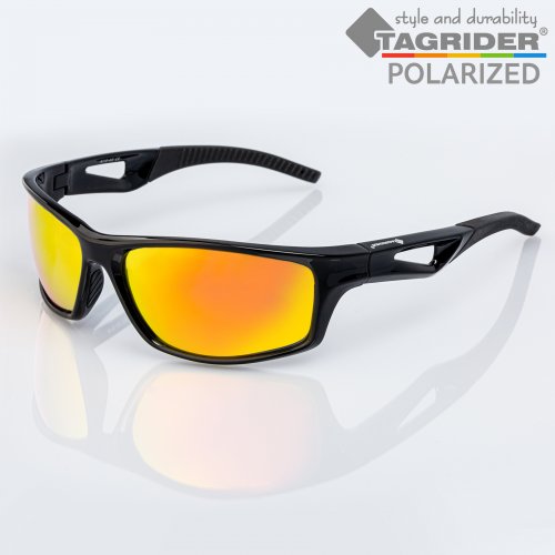 Очки поляризационные Tagrider в чехле N18-45 Gold Red Mirror