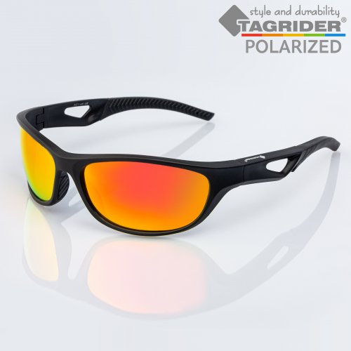 Очки поляризационные Tagrider в чехле N21-45 Gold Red Mirror