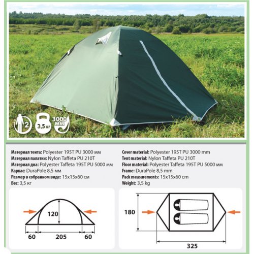 Двухместная палатка Comfortika - Trekker 2 Plus