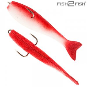 Рыбка поролон F2F с двойником 8 см (5шт)
