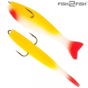 Рыбка поролон F2F с двойником 8 см (5шт)
