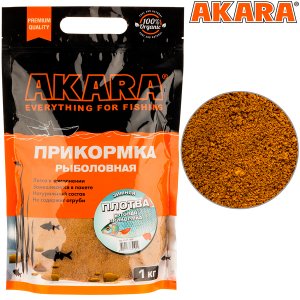 Прикормка Akara Premium Organic 1,0 кг зимняя готовая Плотва