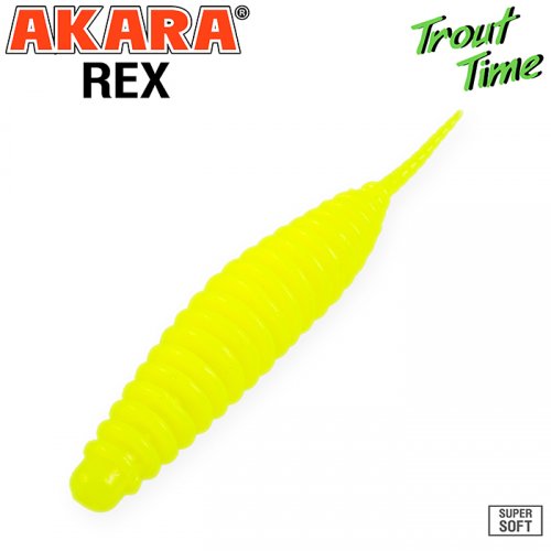 Силиконовая приманка Akara Trout Time REX 2,5 Tu-Frutti (10 шт)