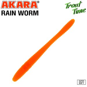 Силиконовая приманка Akara Trout Time Rain-Worm 2.5 Cheese (10 шт)