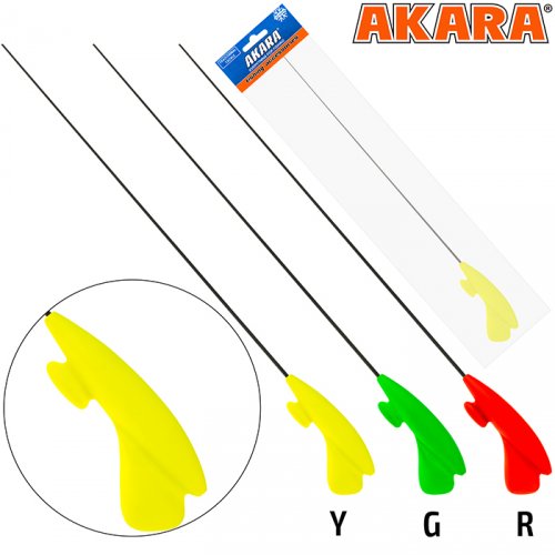 Удочка зимняя Akara Lucky Punch L 377 (2,0-8,0г) Yellow (хлыст L средний Hi Carbon)