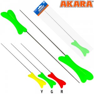 Удочка зимняя Akara RKW1 зеленая (хлыст Hi Carbon 1 составной) 38 см
