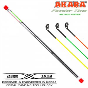 Комплект хлыстов (квивертипов) 3 штуки для Akara Time Method Feeder TX-40 (60-80-100) 3,6 м