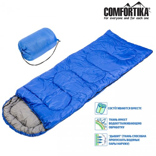 Спальник Comfortika Simple SP4 XXL 200+35*90 см одеяло с подголовником -10C /+5C