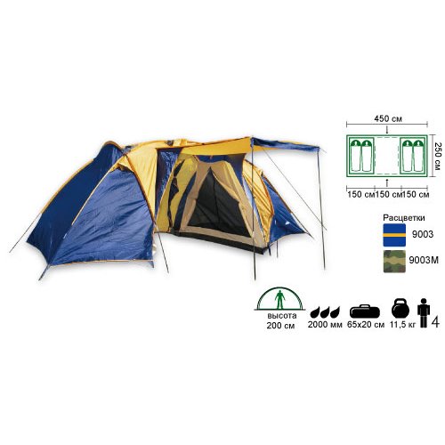 Четырехместная палатка Comfortika - Family