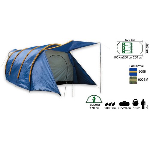 Четырехместная палатка Comfortika - Nordic