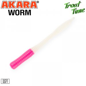 Силиконовая приманка Akara Trout Time WORM 3 Tu-Frutti (10 шт)