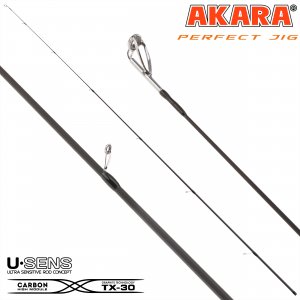 Хлыст угольный для спиннинга Akara Perfect Jig L 702 TX-30 (4-18) 2,1 м
