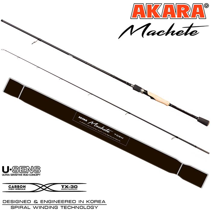 Спиннинг штекерный угольный Akara Machete (17-45) MH